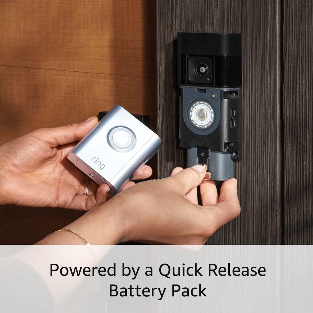Like-New Ring Battery Doorbell Pro (newest model), Home or business security, Two-Way Talk with Audio+, 3D Motion Detection, and 1536p HD+ Head-to-Toe