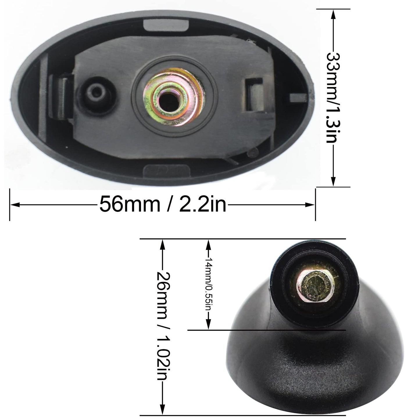 Car Radio AM FM Antenna Aerial Base Roof Mount for Ford Focus Mondeo Escort Fiesta Transit Connect