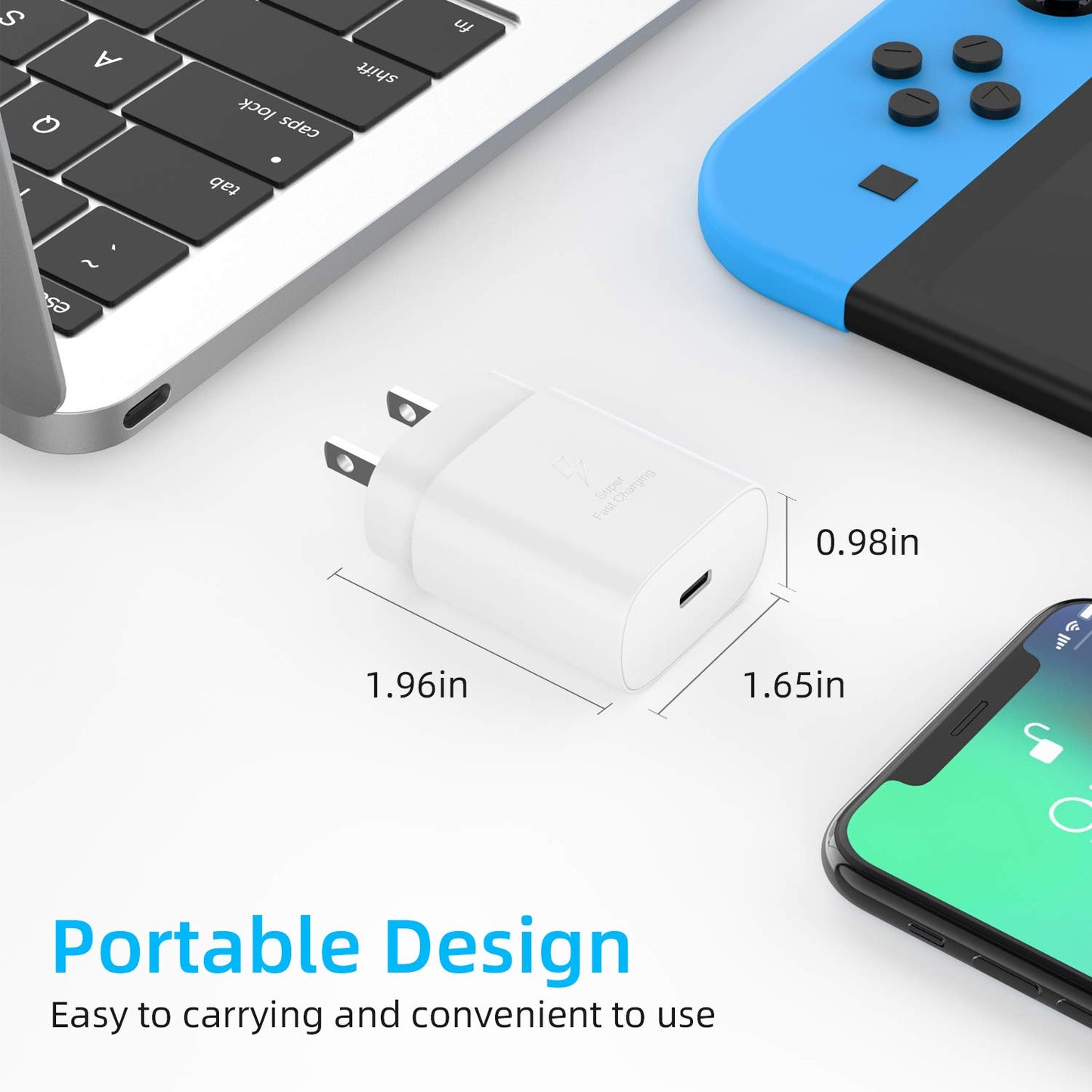 30W USB Type C Charger Block, Fast Charging USBC Power Adapter for iPhone 17 16 16e 15 Pro Max Air /14 13 12 11 / iPad/mini/AirPod/Samsung Galaxy S25