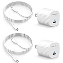[Apple MFi Certified] 2Pack iPhone 14 Charger Fast Charging,20W USB C Charging Cube & 3.3FT USB C to Lightning Cable Compatible with iPhone 14/14 Pro