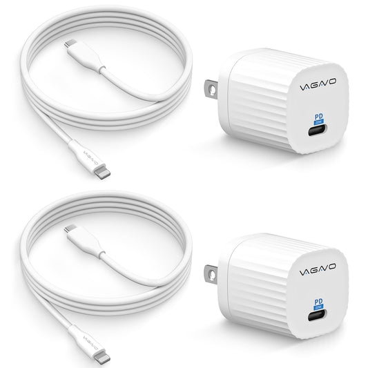 [Apple MFi Certified] 2Pack iPhone 14 Charger Fast Charging,20W USB C Charging Cube & 3.3FT USB C to Lightning Cable Compatible with iPhone 14/14 Pro