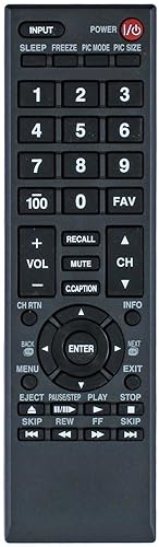 Universal for Toshiba-TV-Remote, Replacement for All Toshiba LCD LED 3D HDTV Smart TV CT-90325 CT-90326 CT-90329 CT-8037 CT-90302 CT-90275 CT-90