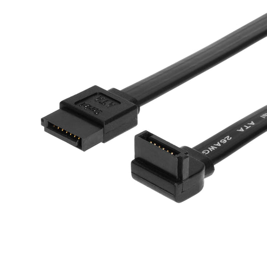 SATAGear 4 inch SATA III Device Cable Straight to Right Angle (SS-01MSR)