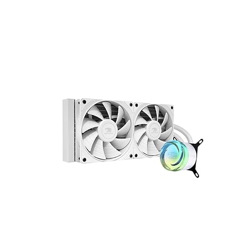 iBUYPOWER AW4 240mm Radiator CPU AIO Liquid Cooler, 2X 120mm Core Fans, RGB Display, Fan Speed 700-2000 RPM, Airflow Volume 65 CFM, Intel