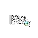 iBUYPOWER AW4 240mm Radiator CPU AIO Liquid Cooler, 2X 120mm Core Fans, RGB Display, Fan Speed 700-2000 RPM, Airflow Volume 65 CFM, Intel