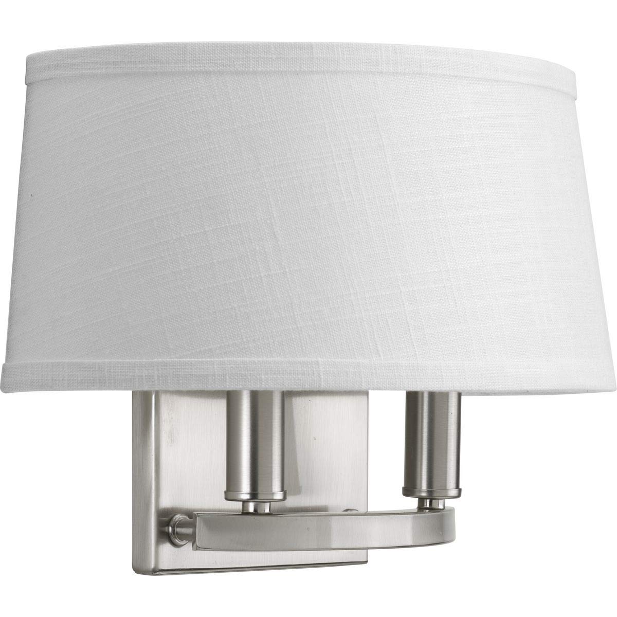 Progress Lighting Cherish Collection Two-Light Wall Sconce, Nickel