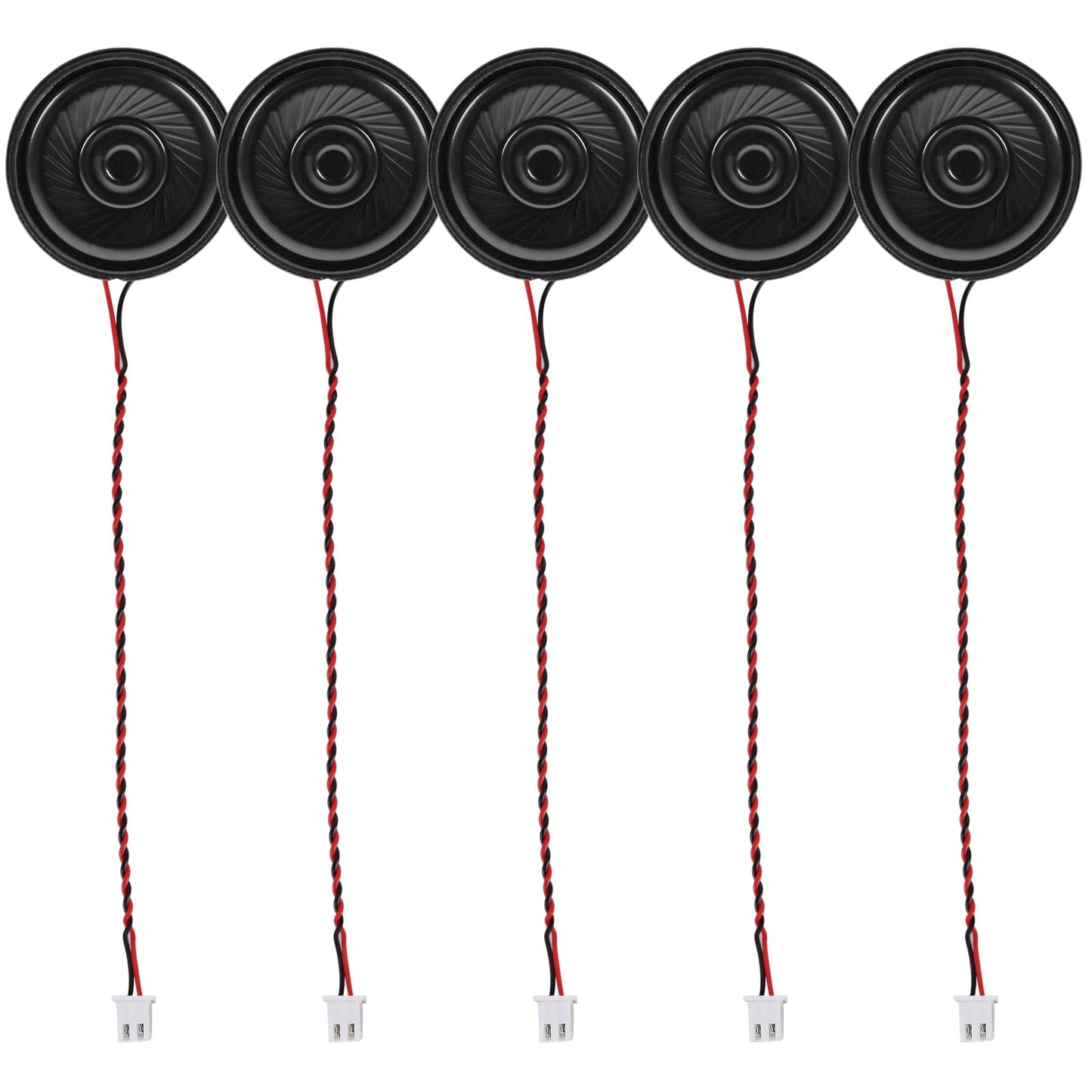 DWEII 5PCS 36 mm 2.5W 8 Ohm Diameter Metal Shell Round Internal Magnetic Speaker, Loud Micro Speaker