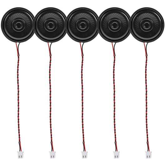 DWEII 5PCS 36 mm 2.5W 8 Ohm Diameter Metal Shell Round Internal Magnetic Speaker, Loud Micro Speaker