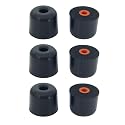 Klowcok Memory Foam Eartips Replacement for SureFire EP7 EP10 Tips, Comfort Fit(3 Pairs, Black)