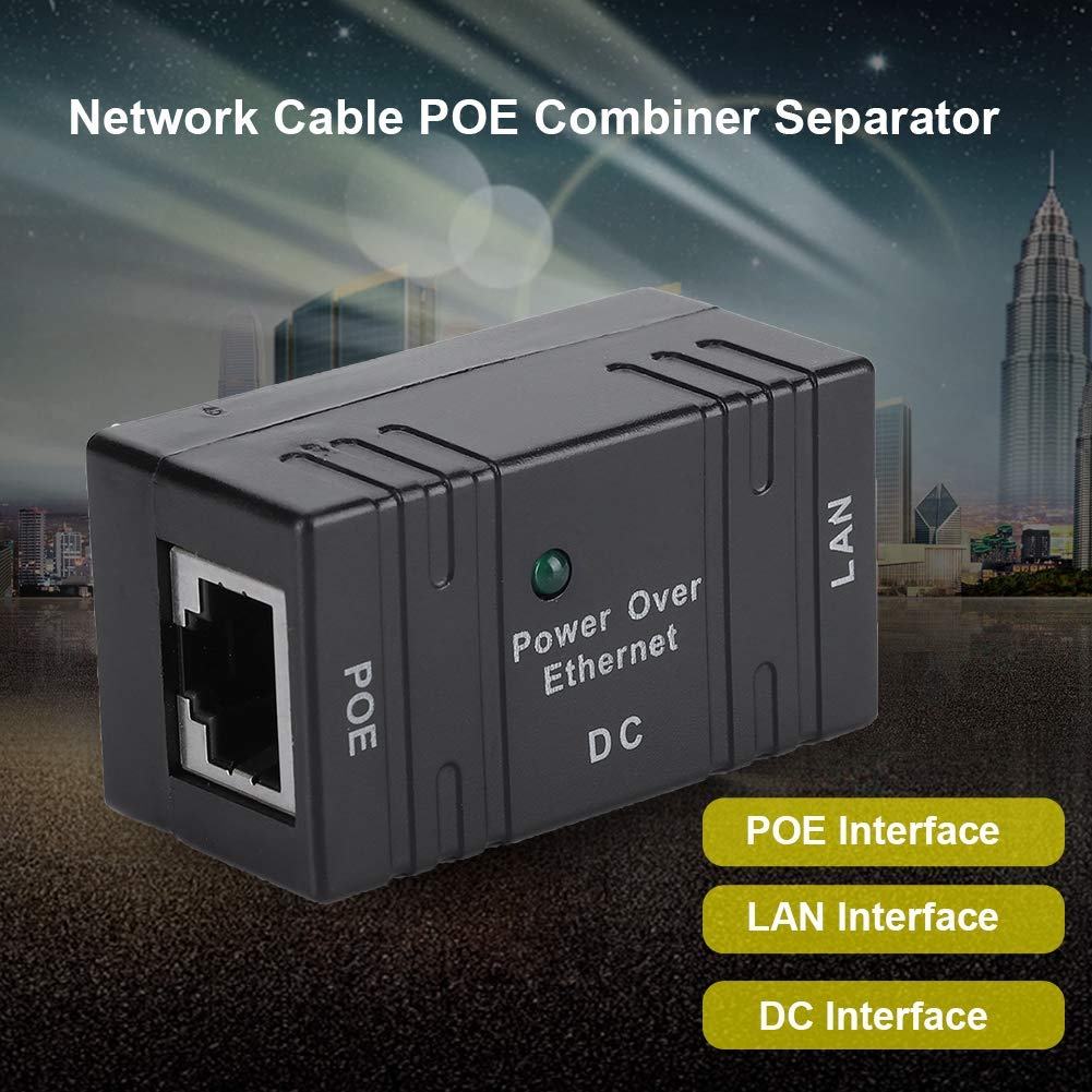POE Power Supply Module, Mini POE Combiner Separator Universal Connector Network Bridge POE Injector for Router Network Switch Computer Host Network