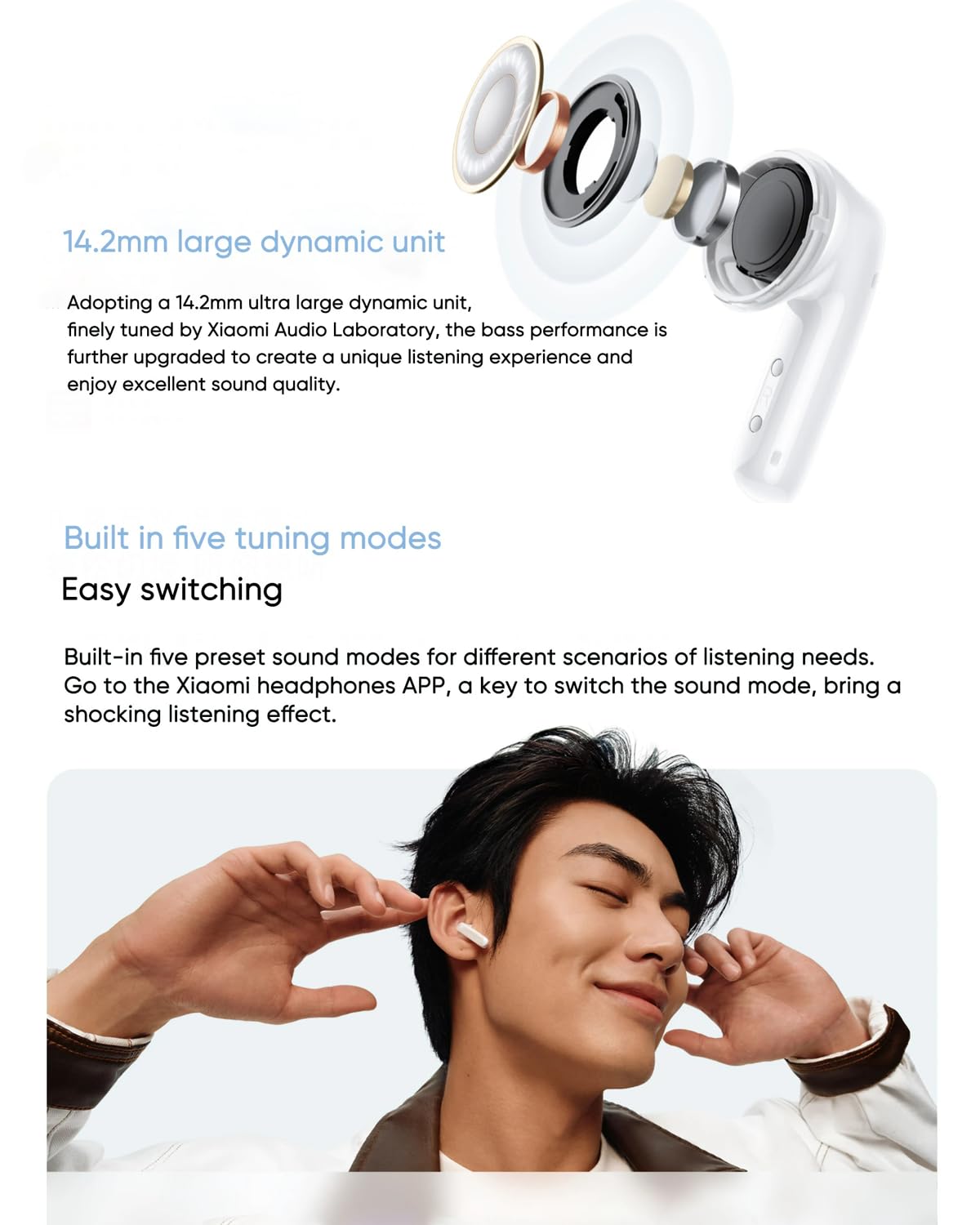 Xiaomi Redmi Buds 6 Active (Global Version) Wireles Earbuds, Bluetooth 5.4 in-Ear Headphones, 30H Long Battery Life,Noise Cancellation for Calls, 5