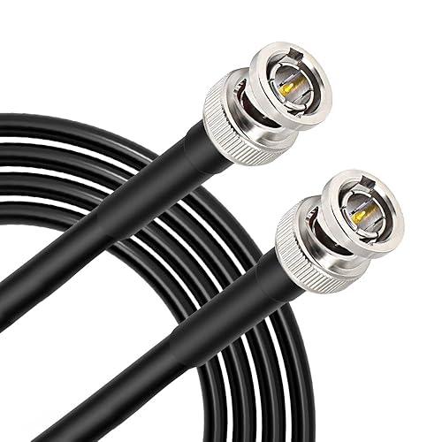 XRDS -RF SDI Cables 25FT, HD-SDI Cable 75 Ohm BNC Male to BNC Male Video Coaxial Cable for Video Surveillance Camera CCTV System
