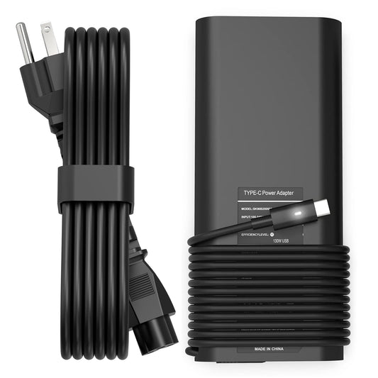 PIOEVTKA 130W USB C Type C Adapter Laptop Charger Compatible with Dell XPS 15 2in1 9575 Precision 5530 2in1 5550 5750 3560 3550 3551 Latitude 7410
