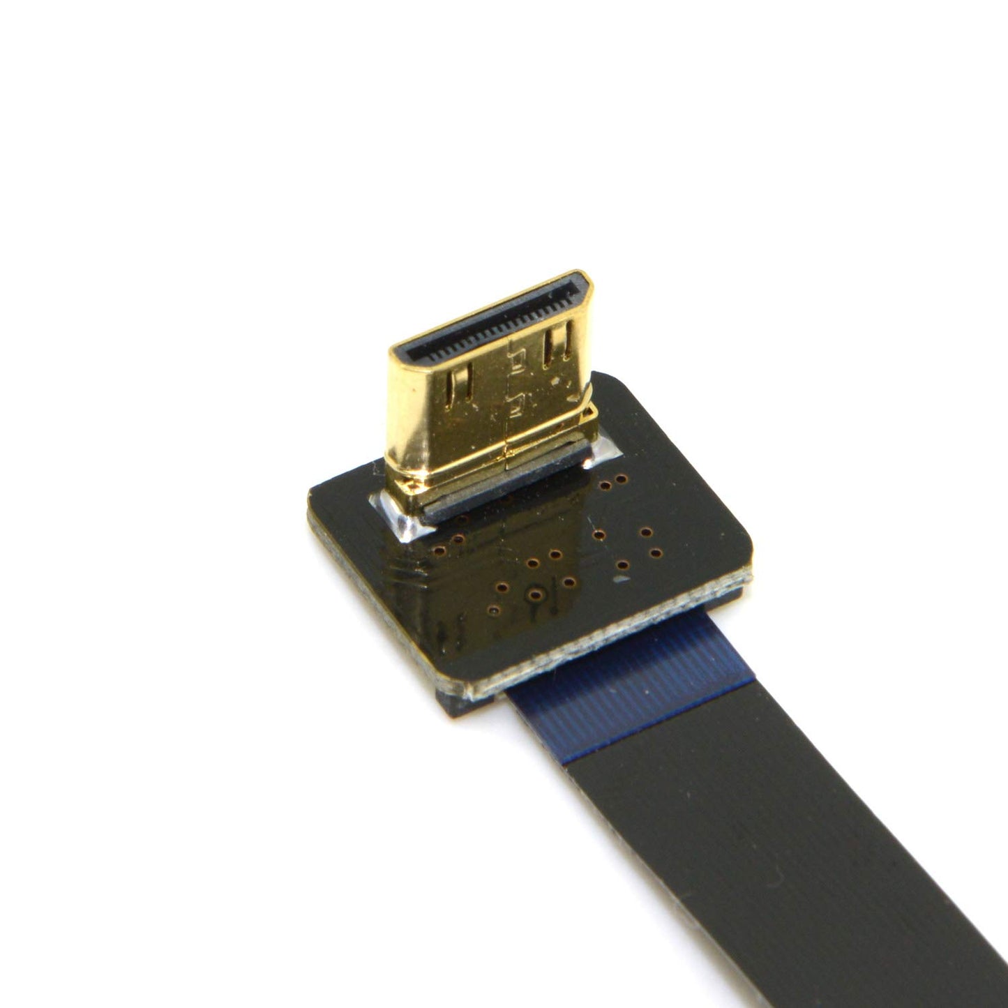 cablecc 90 Degree Down Angled FPV Mini HDMI Male to HDMI Male FPC Flat Cable 50cm for Multicopter Aerial Photography