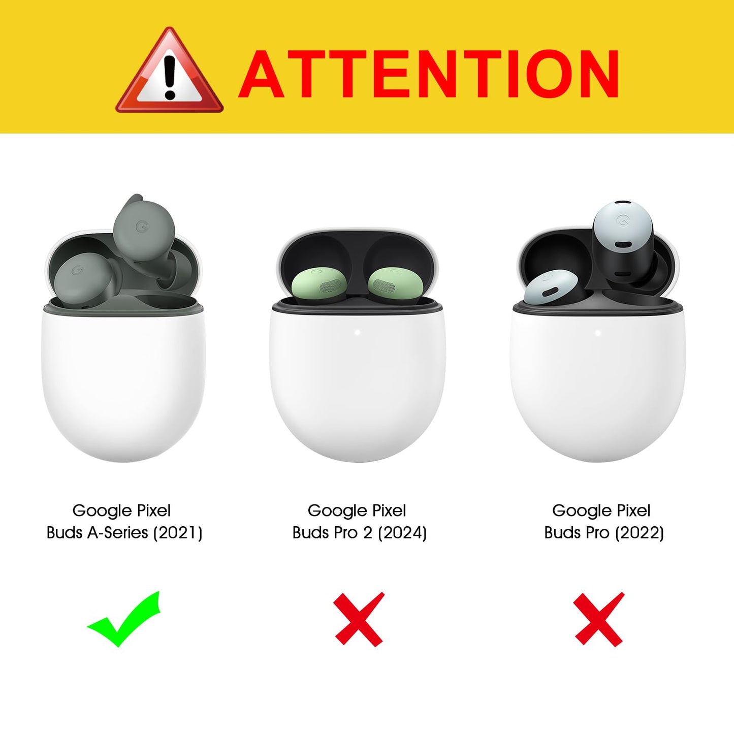 CaseBot Case Cover for Pixel Buds A-Series 2021 and Pixel Buds 2 (2020), Rugged Shield Protective Skin [Front LED Visible](Sage Green)