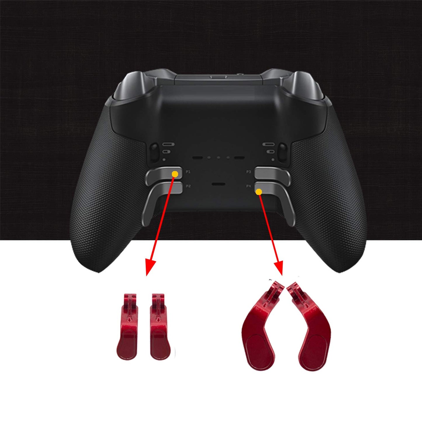 13 in 1 Thumbsticks D-Pads Kits Paddles Hair Trigger Buttons (Mini & Medium) Replacement for Xbox Elite Series 2 Controller & Elite Series 2 Core
