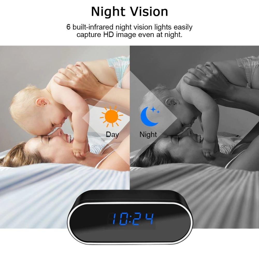Mini Camera 1080P HD Wireless Indoor Security Camera with App Control Small Cam with Motion Detection, Night Vision, Pet Camera for Home/Office 24/7