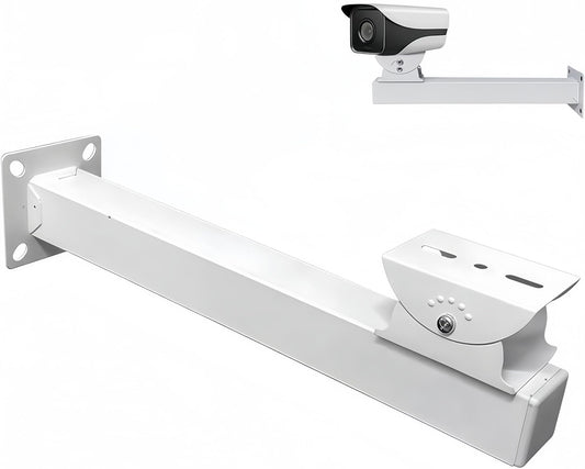 GledeYeTec 13.8" Alloy Security Camera Mount Bracket - 180° Adjustable Indoor/Outdoor Wall Ceiling Holder with Cable Management for CCTV/IP