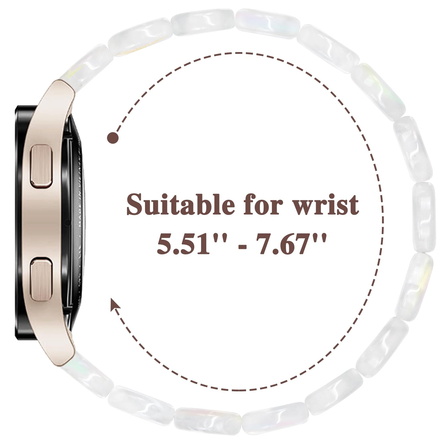 YGTIECS Compatible with Samsung Galaxy Watch 7 FE 6 5 4 40mm 44mm, 5 Pro 45mm, Watch 6 4 Classic 43/47mm 42/46mm, Watch 3 41mm, Active 2 40/44mm, 20mm