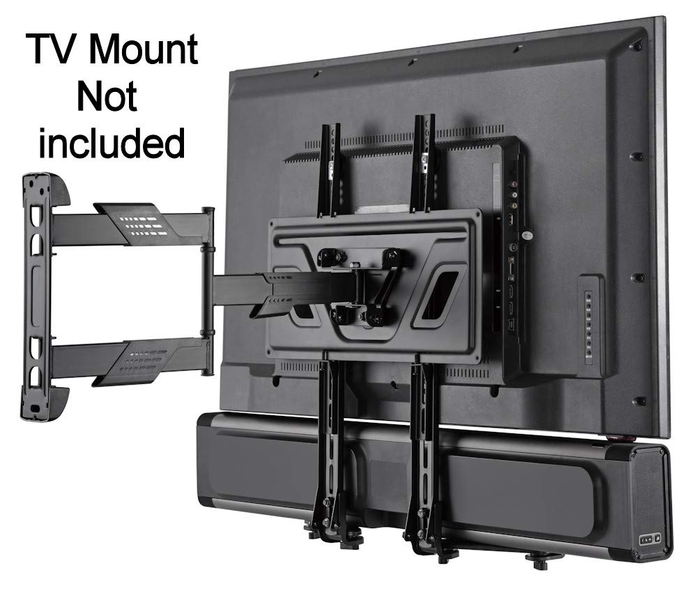MyCableMart Soundbar Bracket Mounting Base Holder, Heavy Duty to 33lbs (Set of 2)