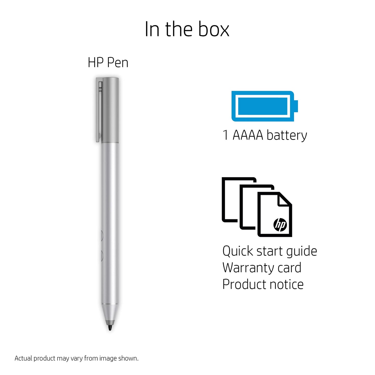 HP Digital Pen for Touchscreen Computers, Laptops and Tablets (Natural Silver)