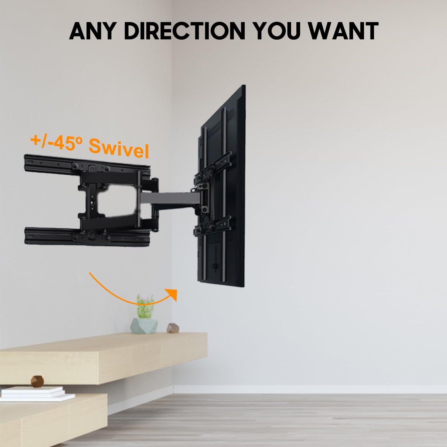 SYLVOX Adjustable TV Wall Mount, Max VESA 700x400mm up to100 lbs / 45 kg