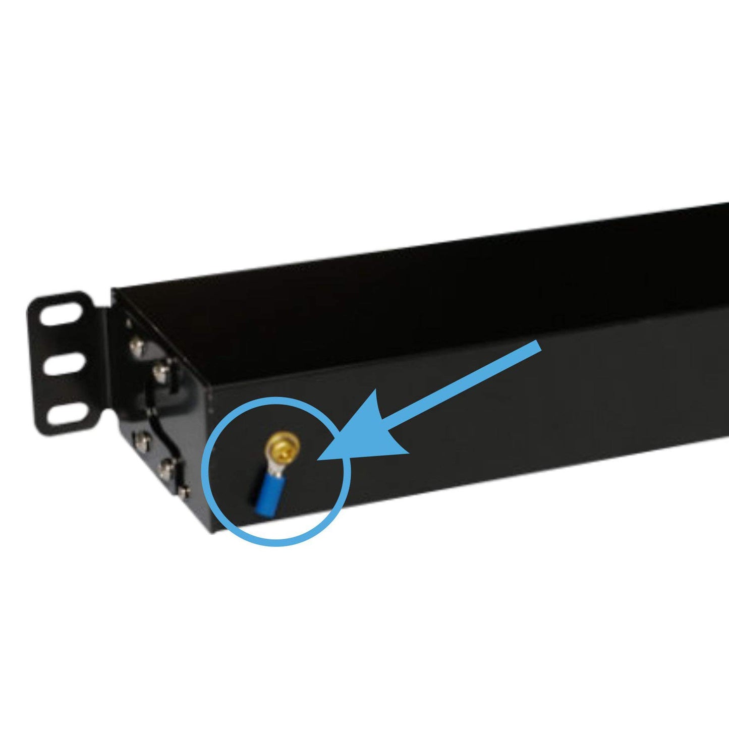 WatchfulEyE WTH-CS/PDU-C13-SG 125V/15A Heavy Duty Metal 1U Rack Mount PDU Power Strip Surge Protective 10 ft Extension Cord Integrated Circuit Breaker