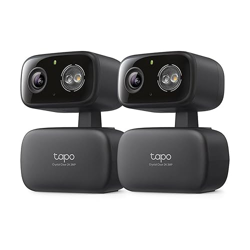 Tapo 2K Indoor/Outdoor Pan/Tilt Wired Security Camera - Baby Monitoring, Person & Baby Cry Detection, 360° Motion Tracking, Night Vision