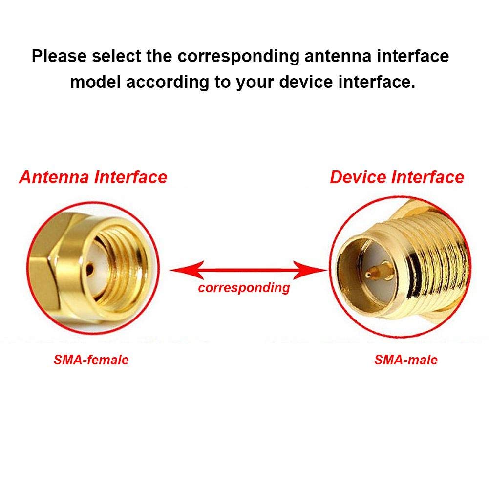 5Pcs 2.4GHZ Antenna Internal Thread 3dbi SMA Antenna with Internal Copper Material for Small Digital Equipment(L SMA Female)