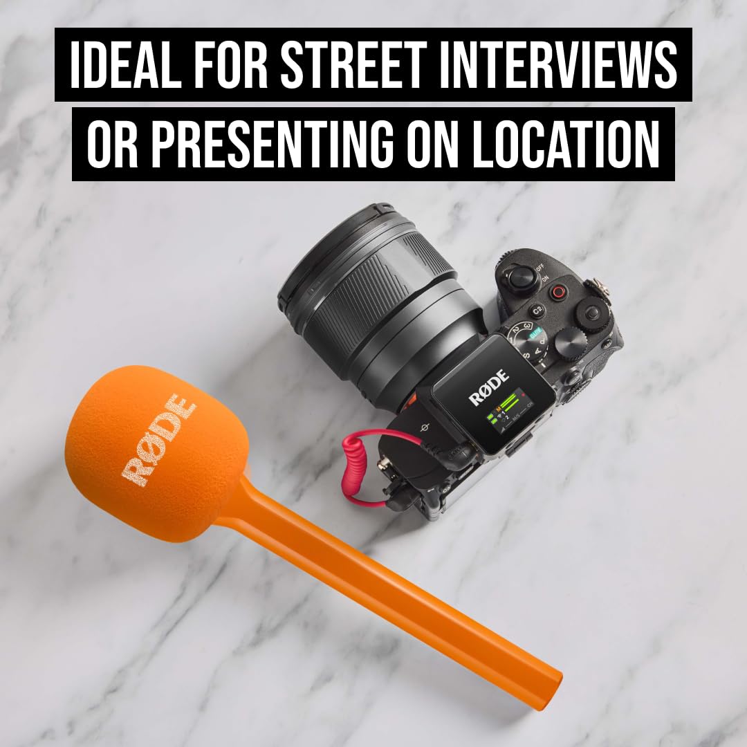 RØDE Interview GO Handheld Adaptor for RØDE Wireless Microphones (Orange)