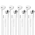 CLIPSUN Wired Earbuds 4 Pack, Earbuds HiFi Stereo Wired Earphones Headphones with Microphone Volume Control Compatible with iPad, Laptop, MP3…