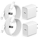 USB C Fast Charger for iPhone 17 16 15 Pro Max, 20W PD Wall Charger with 10FT Long Cable, Heat-Resistant & Stable Charging, Universal Compatibility