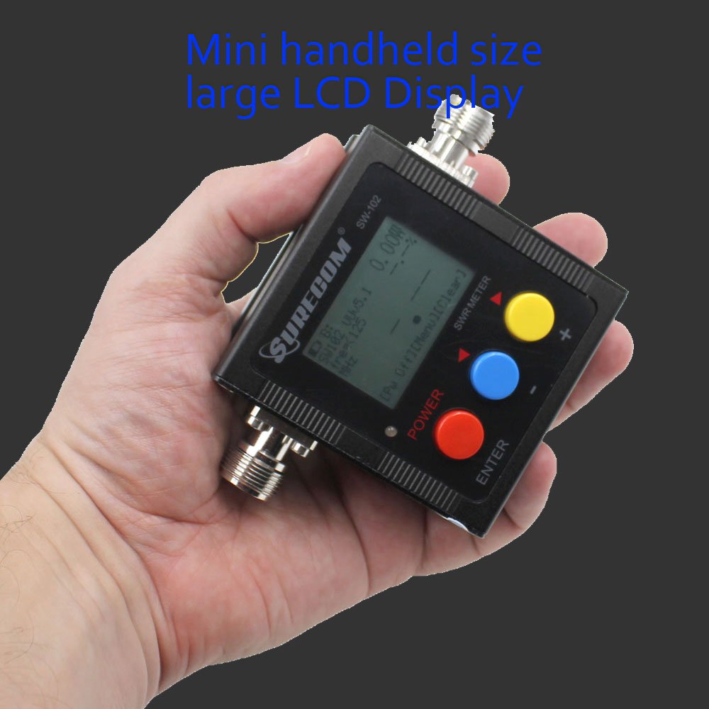 Surecom SW-102 SW102 125-525Mhz Digital VHF/UHF Antenna Power & SWR Meter+MF Connector
