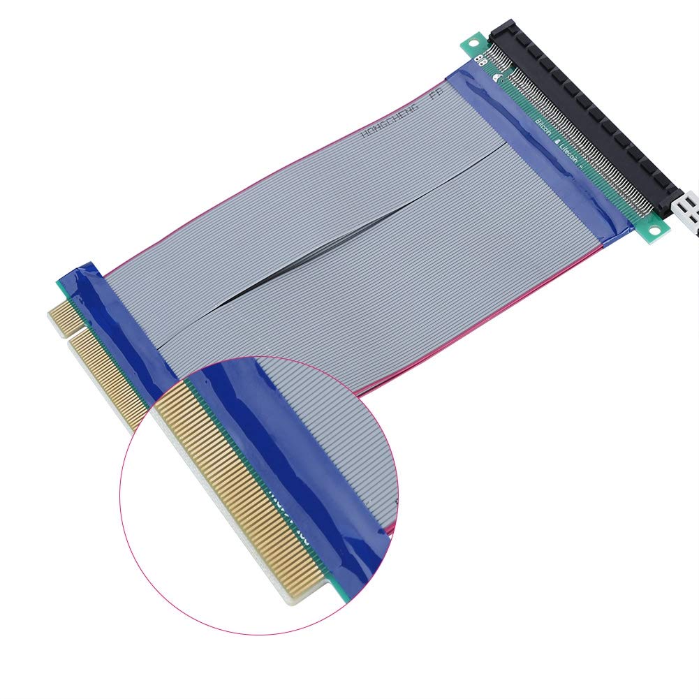PCIE Riser Cable, 7.5Inch/19cm 16x High Speed Riser Cable - PCI Express Port GPU Extension Card