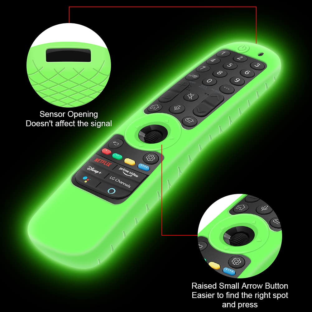 2 Pack Silicone Protective Case for LG MR21GA MR22GA MR23GA MR24GN Remote Control [Anti-Slip] Shockproof Protector Cover for LG Magic Remote 2021-2024