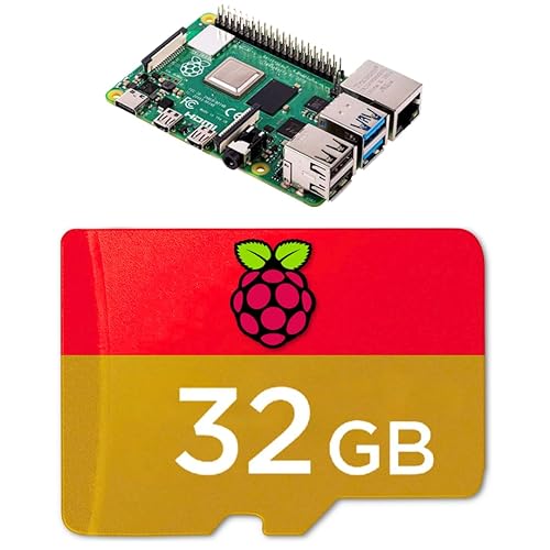 STEADYGAMER - 32GB Raspberry Pi Preloaded (Raspberry Pi OS/Raspbian) Extreme Micro SD Card | 5, 400, 4, 3B+, 3A+, 3B, 2, Zero | Compatible with All Pi