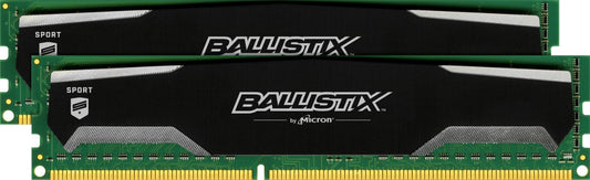 Crucial Ballistix Sport 8GB kit (4GBx2) DDR3-1600 1.5V 240-Pin UDIMM BLS2CP4G3D1609DS1S00