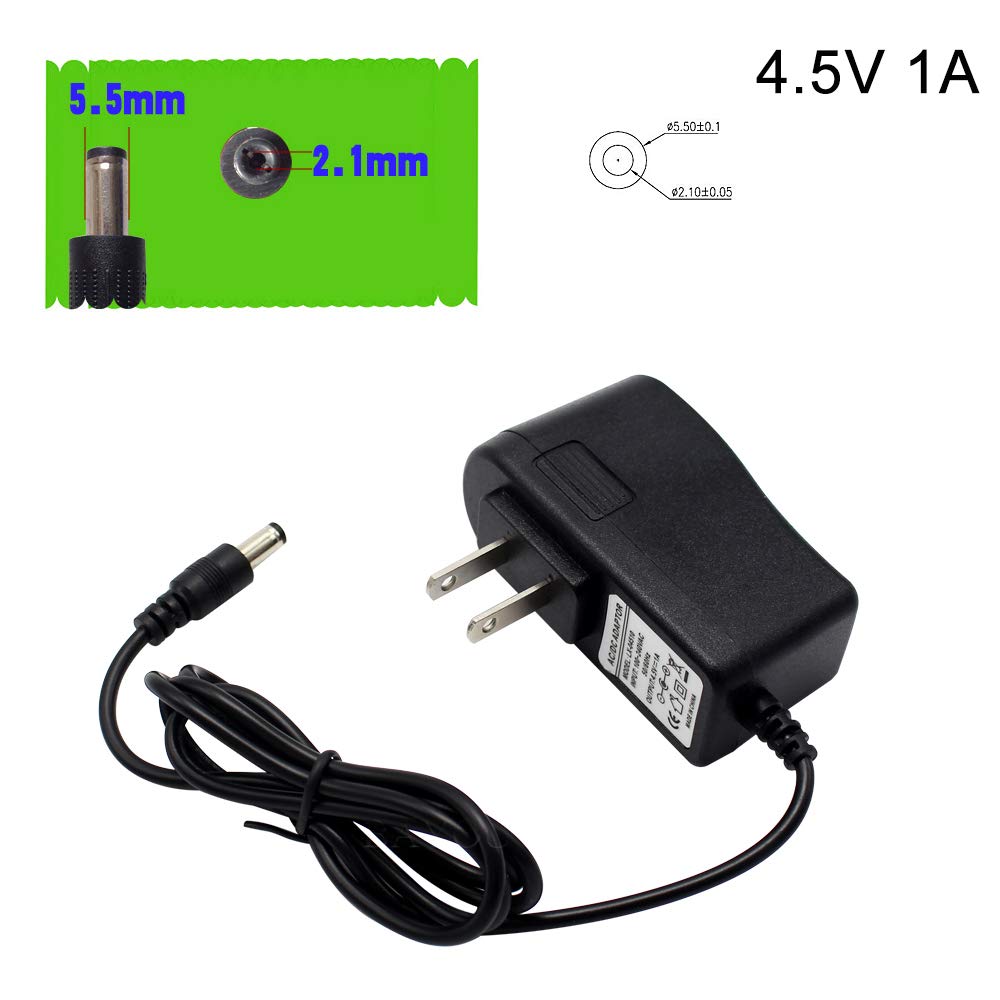 4.5V 1Amp AC to DC Adapter Power Supply, 4.5W 1000ma AC 100-240V to 4.5V, 2.5mm X 5.5mm Plug(Pay Attention to The Size. Make Sure it Works for Your…