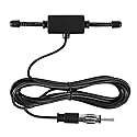 AEDIKO Car Stereo AM FM Dipole Antenna Hidden Adhesive Mount AM FM Radio Antenna DIN Plug Connector for Vehicle Car Truck SUV Radio Stereo Head Unit