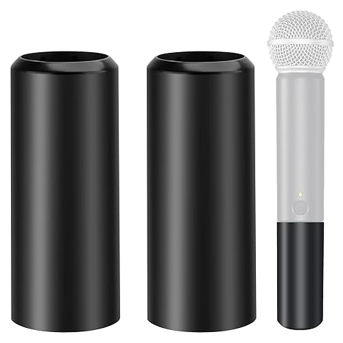 YIBEICO 2-Pack Replacement Battery Cover for Shure BLX2/SM58,Beta58,PG58 Wireless Microphone to Repair The Broken Part (2PCS)