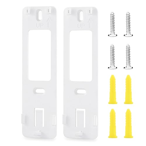 LEFXMOPHY 2-Pack Backplate for Wyze Wireless Video Doorbell Pro Back Plate Part with 2 Hole Screw Mounting Holder Accessory