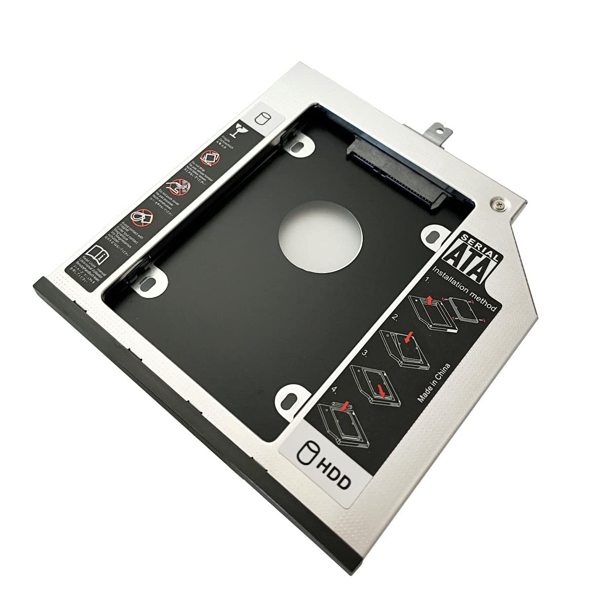 with Bezel Faceplate + Metal Bracket 2nd HDD SSD Hard Drive Caddy Frame Tray for Lenovo Thinkpad T440p T540p W540p T540 W540
