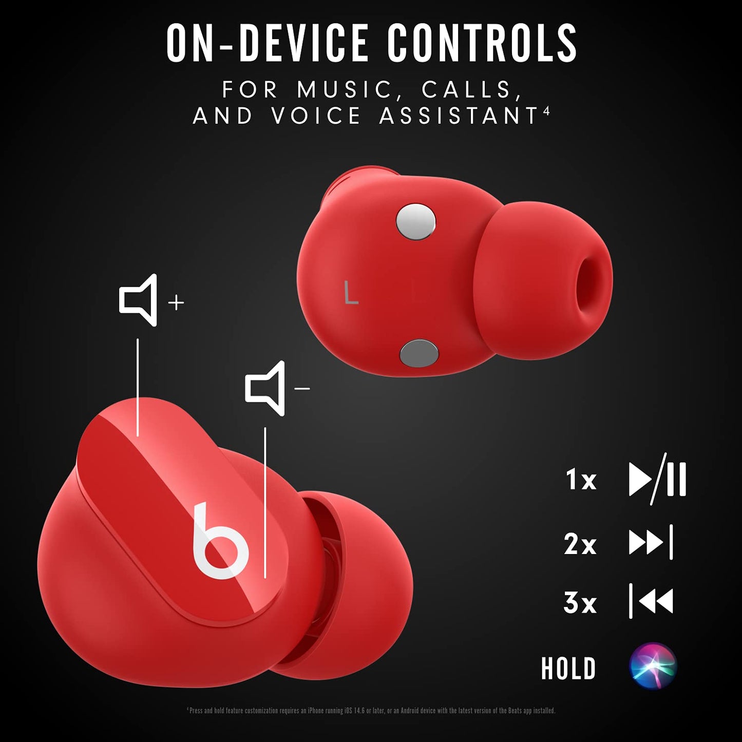 Beats Studio Buds - True Wireless Noise Cancelling Earbuds - Compatible with Apple & Android, Built-in Microphone, IPX4 Rating, Sweat Resistant