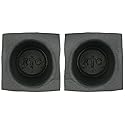 Install Bay Speaker Baffle 6 1/2 Inch Round Large Frame Pair- VXT60, Black