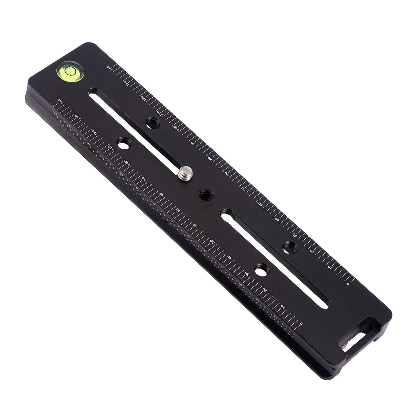 180MM Quick Release Plate with Double Arca Dovetails Precision Rail with Bubble Level & Precision Decimal Scale Double Macro Rail