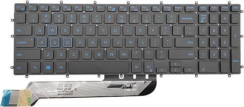 PAEBAI+ Replacement Laptop Keyboard Blue Backlight for Dell Inspiron 3579 3583 3779 5565 5567 5570 5575 5587 7566 7567 7577 7588 5765 5767 5770 5775