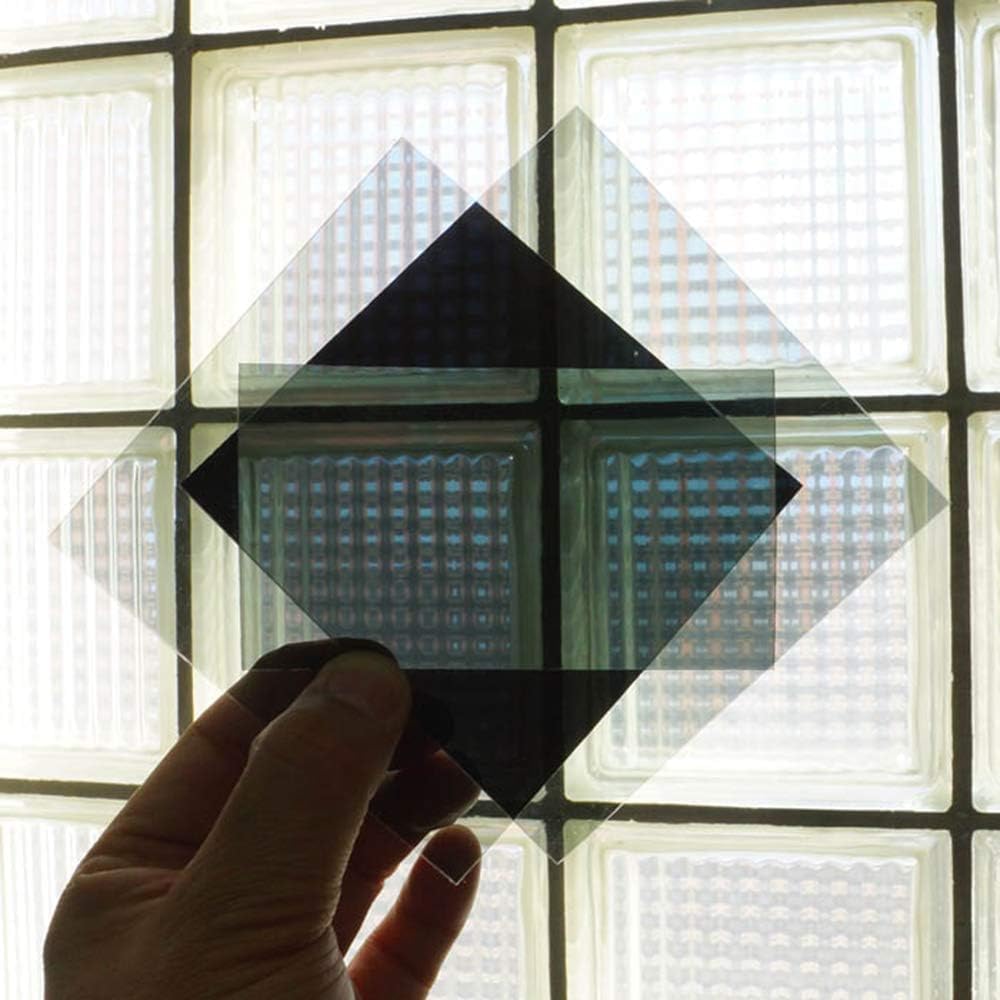 Polarized Film Sheets 3 PCS 7.8 x11.8inches/20x30cm Polarizer Linear Polarizing Filter Non-Adhesive for Educational Physics Photography Lighting