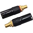 KK CV-C 3pin XLR Male to RCA Female Adapter, XLR to RCA Converter Gender Changer Audio Coupler Connector. CV-C (2 PACK)
