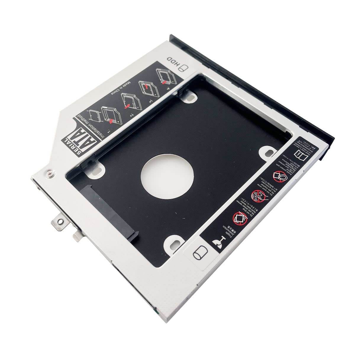 2nd HDD SSD Hard Drive Optical Frame Caddy Tray for HP ZBook 15 G1 G2 ZBook 17 G1 G2 with Bezel Front Panel Bracket Holder