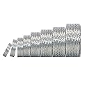 Kokey-xy Tinned Copper Braided Cable Shielding Sleeve Metal Wire Loom Sheathing EMI RFI ESD Protector Grounding Mesh Flat Tubular Expandable 5/8"